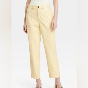 A New Day Women's High-Rise Faux Leather Ankle Trousers